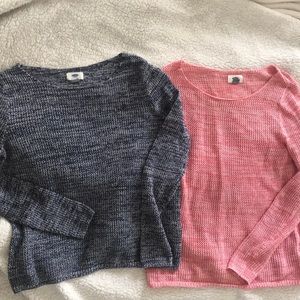Old navy cotton knit sweaters